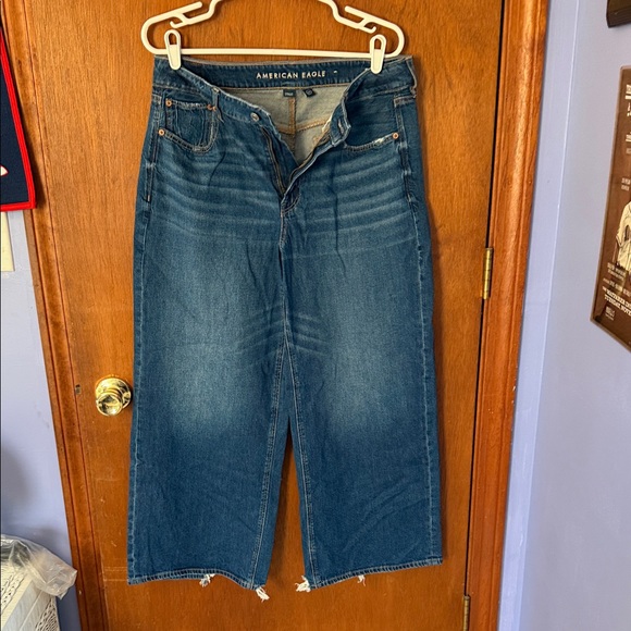 American Eagle Outfitters Denim - American Eagle Outfitters Blue Flare & Wide Leg Jeans